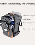 Sac à dos de voyage extensible Falco 40L approuvé par les compagnies aériennes