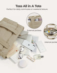 Sac fourre-tout matelassé Bagsmart 20L avec compartiment pour ordinateur portable 15,6"