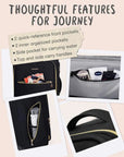 20 Inch Bonchemin Quilted Business & Travel Suitcase - BAGSMART