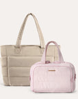 Crush Toiletry Bag & Bubble Puffy Tote Travel Set