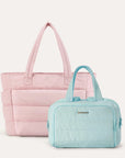 Crush Toiletry Bag & Bubble Puffy Tote Travel Set