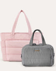 Crush Toiletry Bag & Bubble Puffy Tote Travel Set