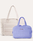 Crush Toiletry Bag & Bubble Puffy Tote Travel Set