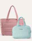 Crush Toiletry Bag & Bubble Puffy Tote Travel Set