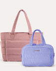 Crush Toiletry Bag & Bubble Puffy Tote Travel Set