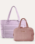 Crush Toiletry Bag & Bubble Puffy Tote Travel Set