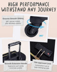 20 Inch Bonchemin Quilted Business & Travel Suitcase - BAGSMART
