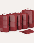 Lot de 6 cubes de compression pour valises