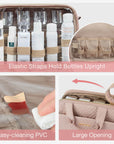 Trousse de voyage résistante à l'eau pour le maquillage