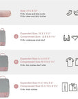 Bagsmart Compression Packing Cubes Part of Faro Travel Set - BAGSMART