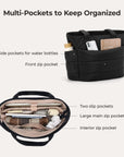 Sac fourre-tout matelassé Bagsmart 20L avec compartiment pour ordinateur portable 15,6"