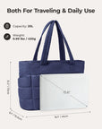 Sac fourre-tout matelassé Bagsmart 20L avec compartiment pour ordinateur portable 15,6"
