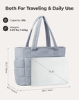 Sac fourre-tout matelassé Bagsmart 20L avec compartiment pour ordinateur portable 15,6"