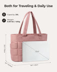 Sac fourre-tout matelassé Bagsmart 20L avec compartiment pour ordinateur portable 15,6"