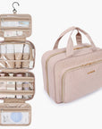 Hanging Toiletry bag Full Sized Toiletries in Pink-Bagsmart