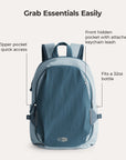 Ensemble de sac à dos de voyage Soar 25L à clapet ouvert à 180°