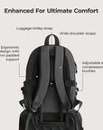 Ensemble de sac à dos de voyage Soar 25L à clapet ouvert à 180°