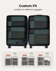 Lot de 6 cubes de compression pour valises