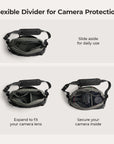Sac bandoulière pour appareil photo Soar 6L avec support pour trépied