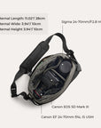 Sac bandoulière pour appareil photo Soar 6L avec support pour trépied