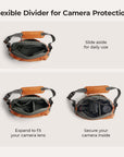 Sac bandoulière pour appareil photo Soar 6L avec support pour trépied
