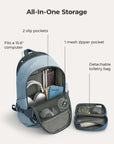 Ensemble de sac à dos de voyage Soar 25L à clapet ouvert à 180°