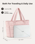 Sac fourre-tout matelassé Bagsmart 20L avec compartiment pour ordinateur portable 15,6"
