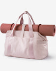 Zoraesque Travel Pink duffel Gym Bags for Women in Yoga Mat Fixed Buckle-Bagsmart
