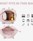 Zoraesque Travel Pink lightweight Gym Bag for Women with Roomy Main Compartment-Bagsmart