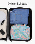 Trousse de toilette Bonchemin Green Paisley La trousse de toilette compacte