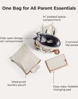 best diaper baby bag backpack tangerine