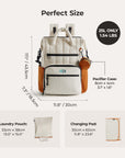 best diaper bag backpack tangerine