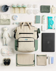 diaper backpack large celadon