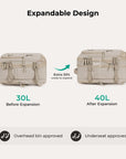 Sac à dos de voyage extensible Falco 40L approuvé par les compagnies aériennes