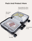 Valise cabine rigide légère Daren 16-20 pouces