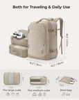 Sac à dos de voyage extensible Falco 40L approuvé par les compagnies aériennes