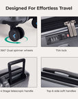 Valise cabine rigide légère Daren 16-20 pouces