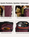 Sac à dos à roulettes Blast 43L