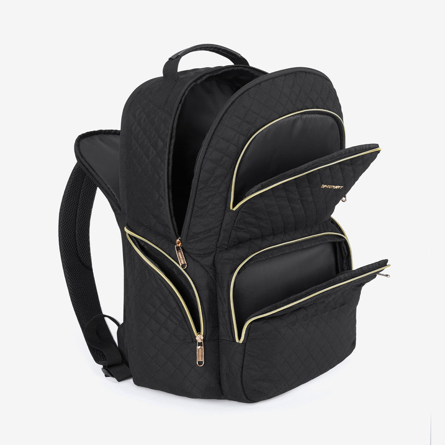 Bonchemin-schwarzer Rucksack für Laptop von 17,3 "