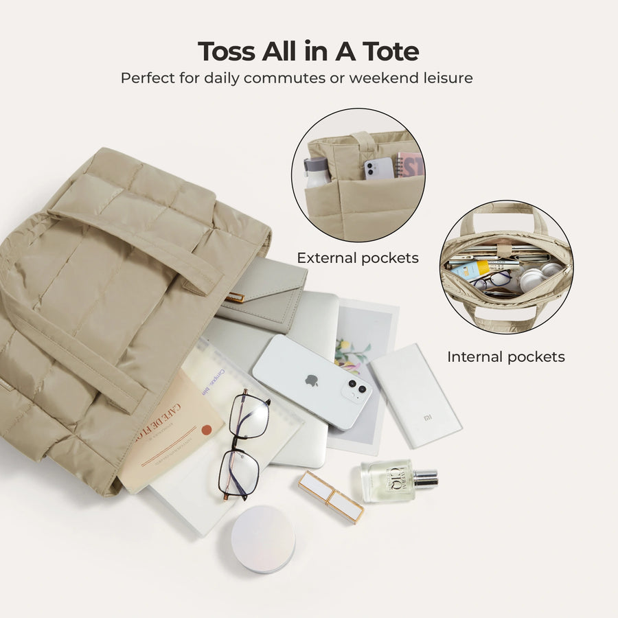 Sac fourre-tout matelassé Bagsmart 20L avec compartiment pour ordinateur portable 15,6" 