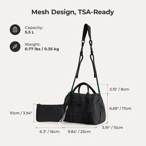 REIKI 5.5L Mesh Mini Duffle