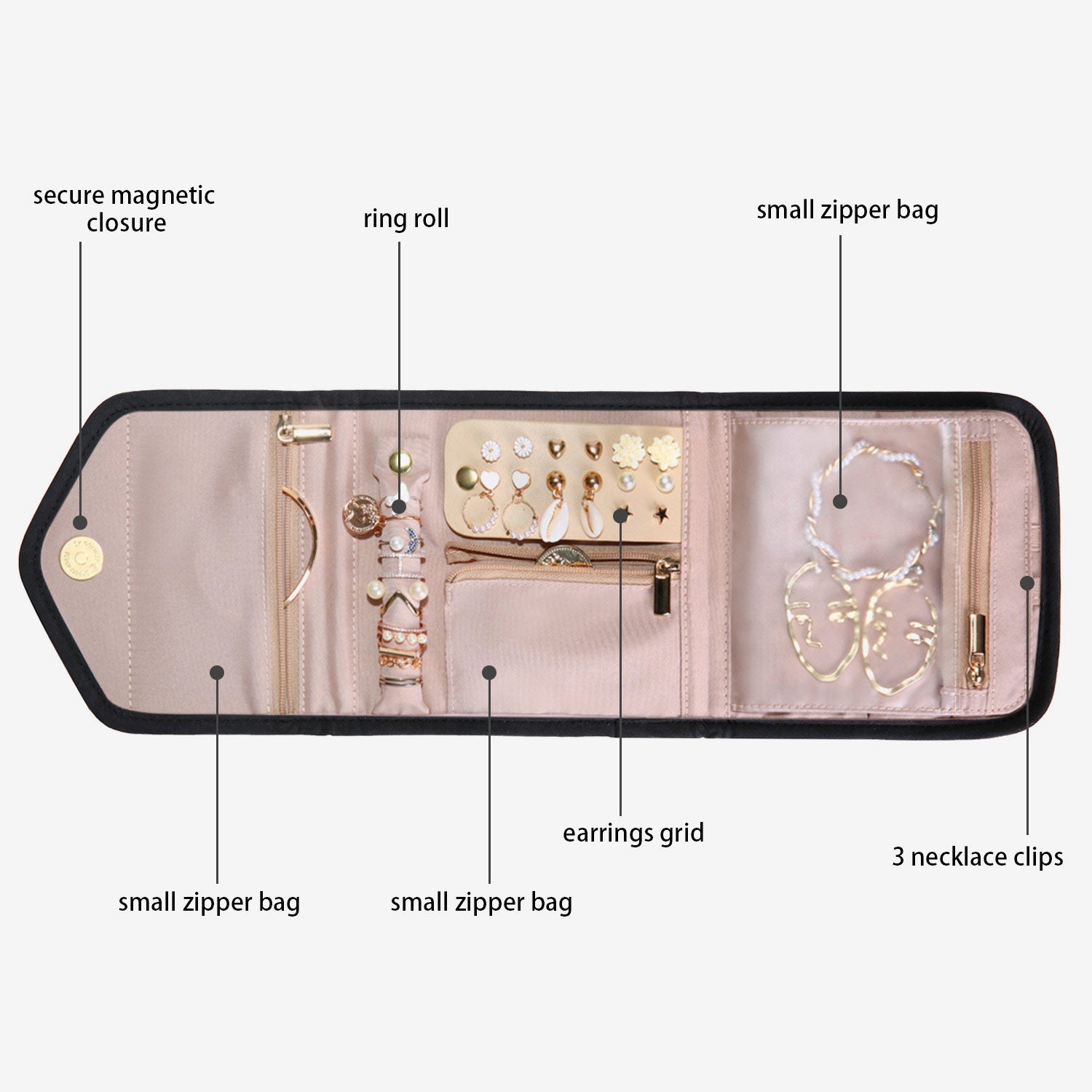 Organisateur de bijoux pliable Peri 