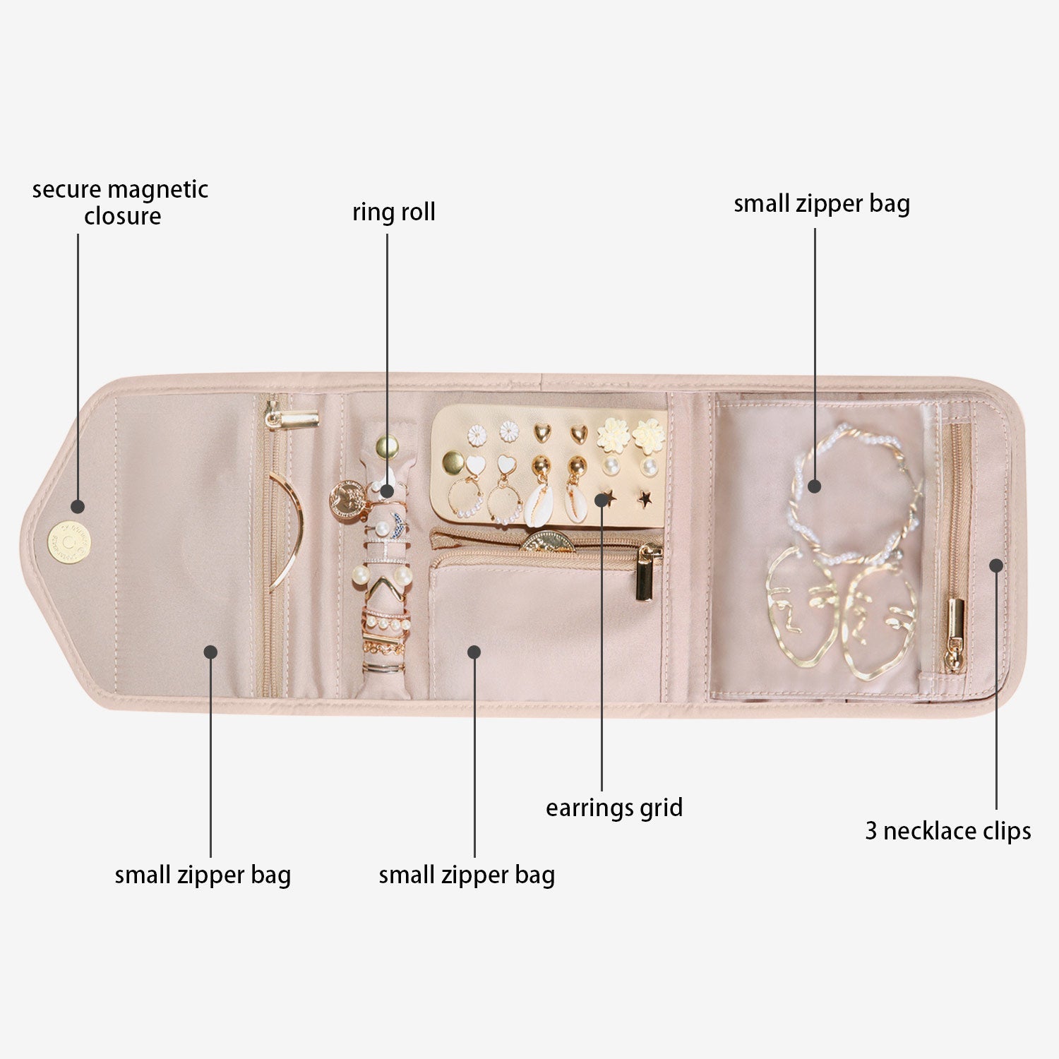 Organisateur de bijoux pliable Peri 