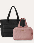 Crush Toiletry Bag & Bubble Puffy Tote Travel Set