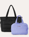 Crush Toiletry Bag & Bubble Puffy Tote Travel Set