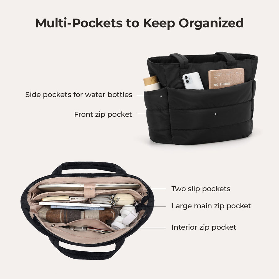 Sac fourre-tout matelassé Bagsmart 20L avec compartiment pour ordinateur portable 15,6" 