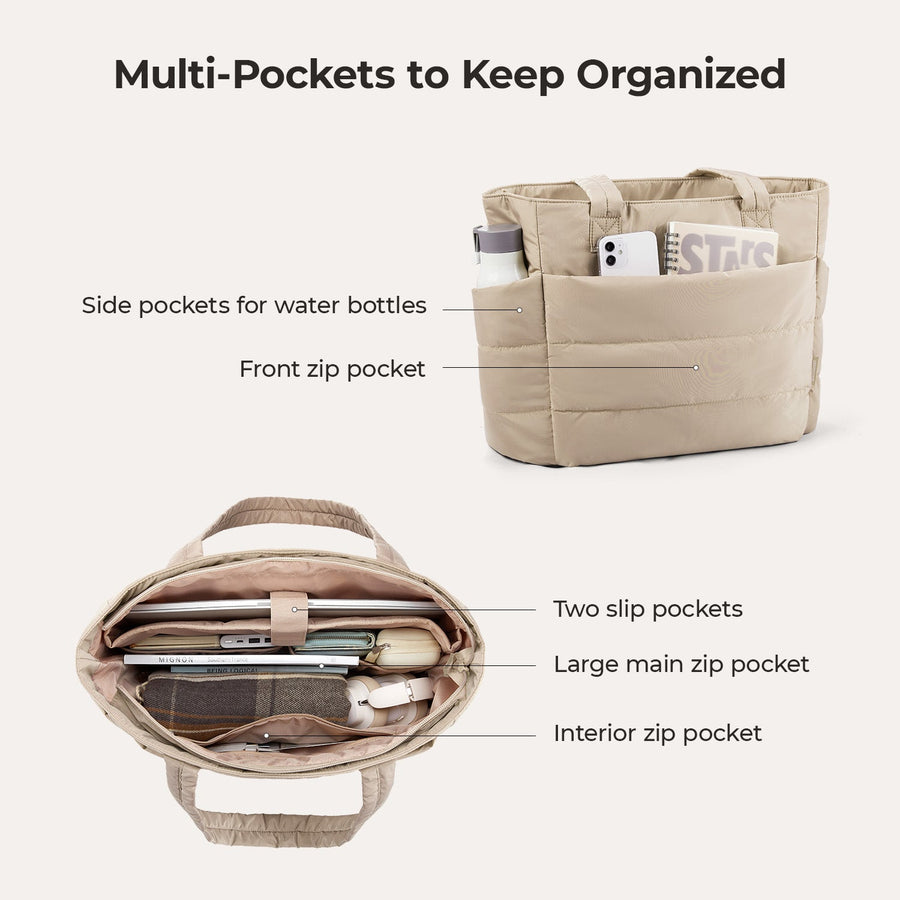 Sac fourre-tout matelassé Bagsmart 20L avec compartiment pour ordinateur portable 15,6" 