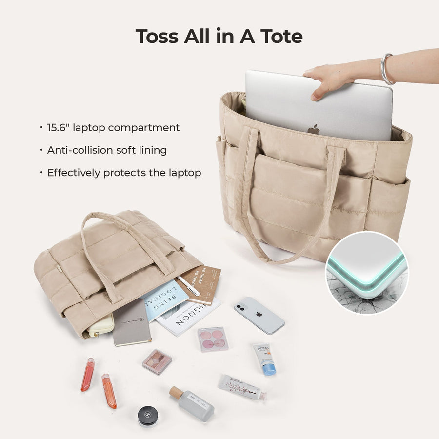 Sac fourre-tout matelassé Bagsmart 20L avec compartiment pour ordinateur portable 15,6" 