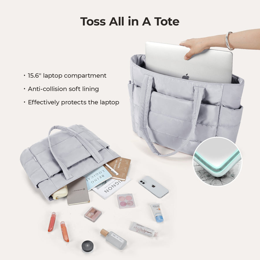 Sac fourre-tout matelassé Bagsmart 20L avec compartiment pour ordinateur portable 15,6" 