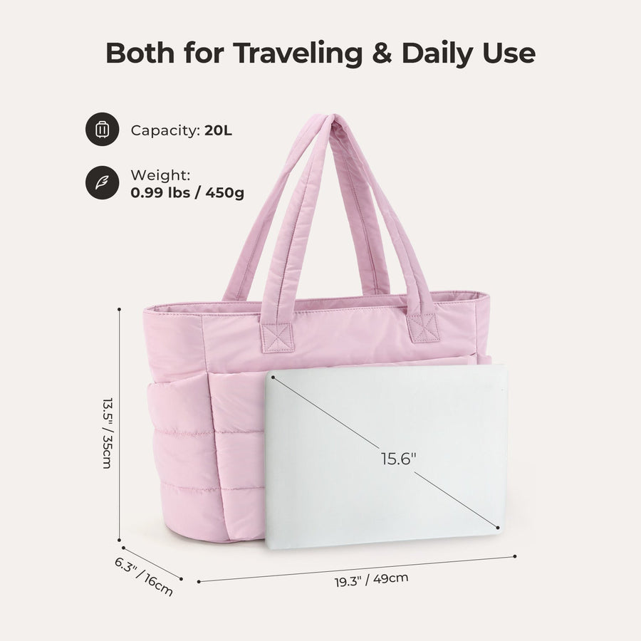 Sac fourre-tout matelassé Bagsmart 20L avec compartiment pour ordinateur portable 15,6" 